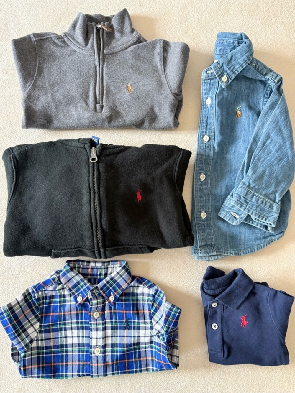 MINI | Polo Ralph Lauren Baby/Kids Bundle 3M–3Y Hoodie, Shirts, Polo